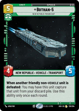 Bothan-5 - New Republic Prison Ship (ASH 128/264) - Star Wars Unlimited