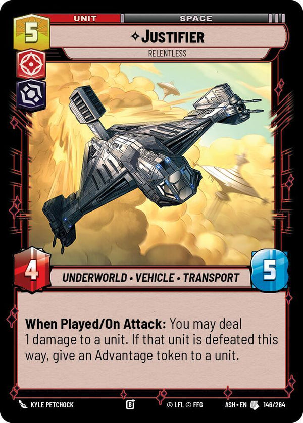 Justifier - Relentless - Star Wars Unlimited