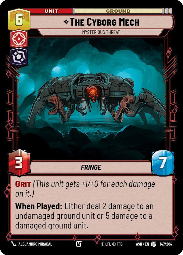 The Cyborg Mech - Mysterious Threat - Star Wars Unlimited