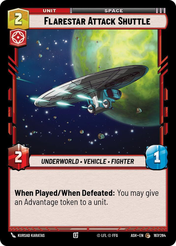 Flarestar Attack Shuttle - Star Wars Unlimited