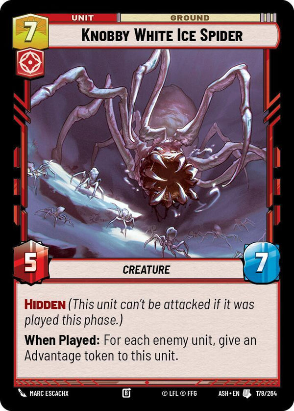 Knobby White Ice Spider - Star Wars Unlimited