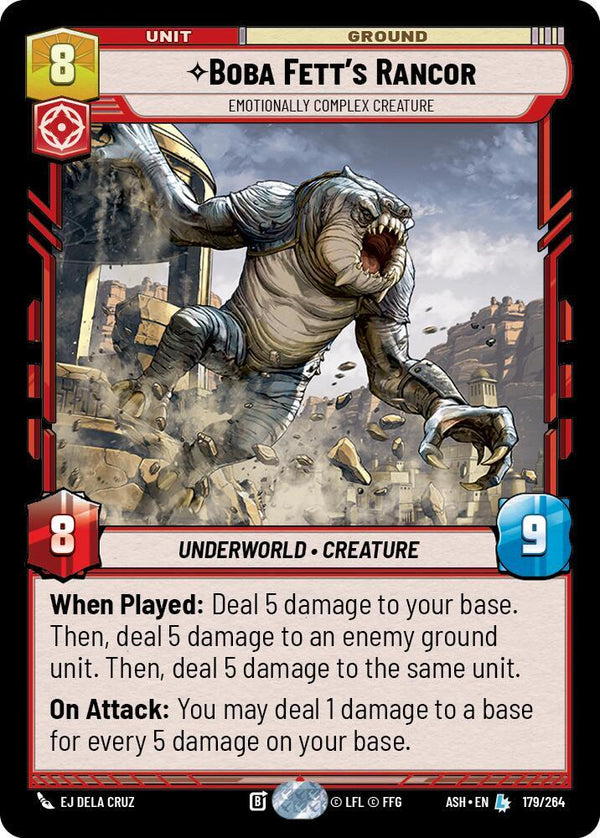 Boba Fett's Rancor - Emotionally Complex Creature - Star Wars Unlimited