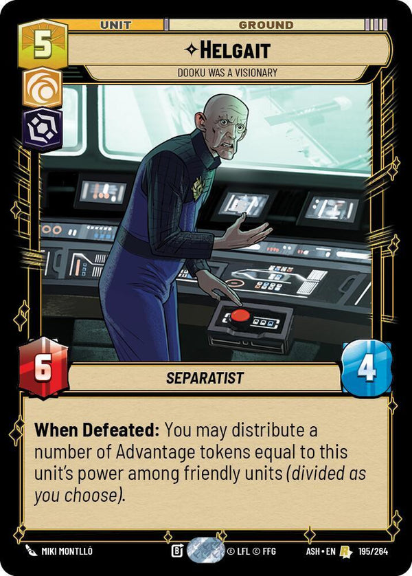 Helgait - Dooku Was a Visionary (ASH 195/264) - Star Wars Unlimited
