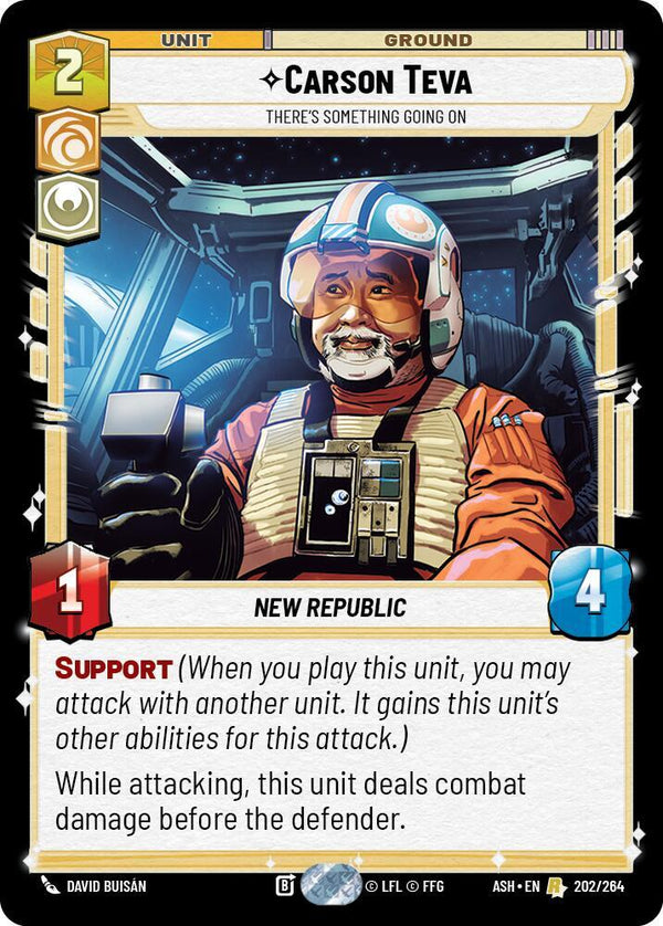 Carson Teva - There's Something Going On (ASH 202/264) - Star Wars Unlimited