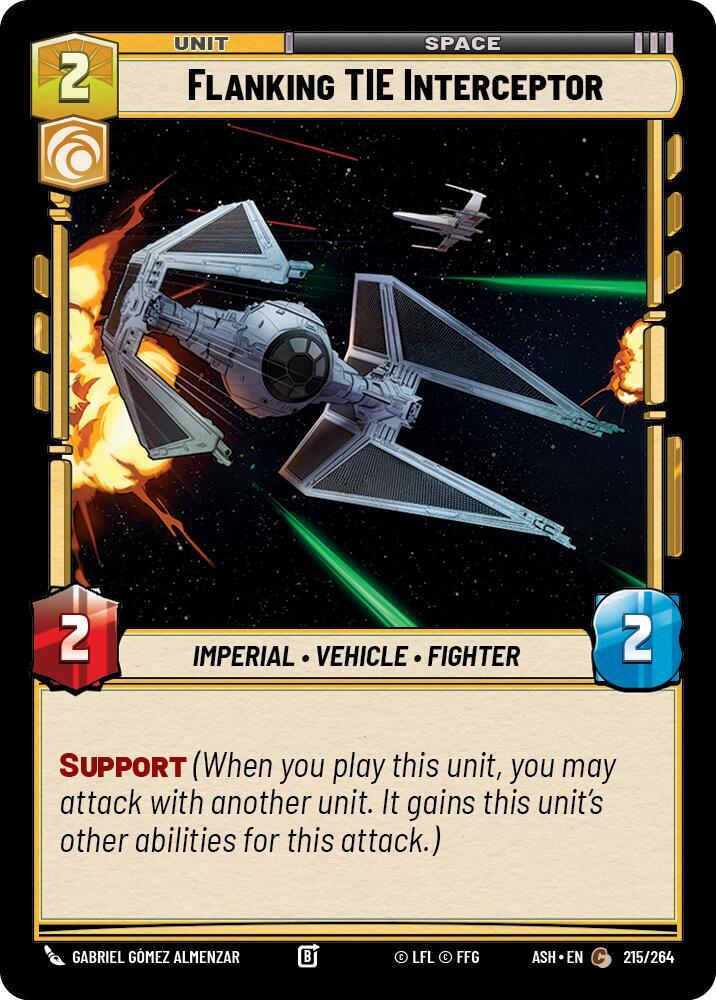 Flanking TIE Interceptor