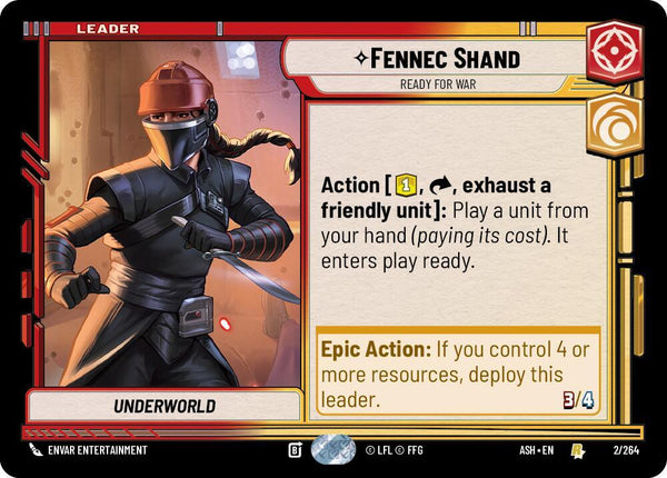 Fennec Shand - Ready for War - Star Wars Unlimited