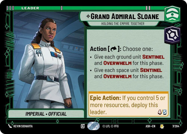 Grand Admiral Sloane - Holding the Empire Together - Star Wars Unlimited