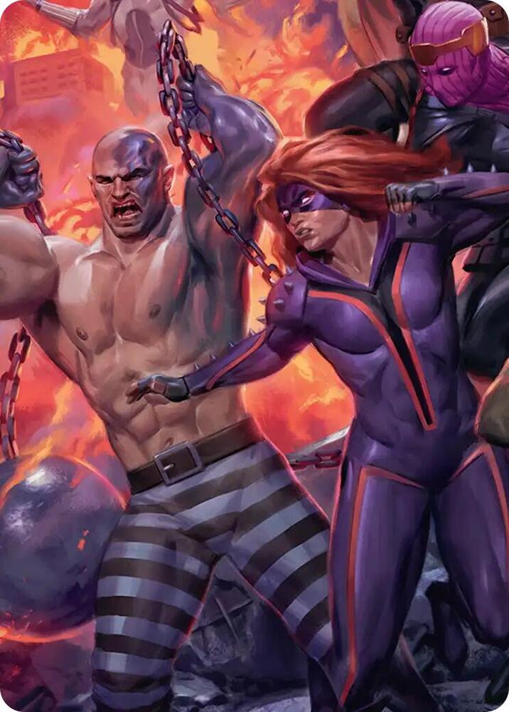 Absorbing Man and Titania Art Card