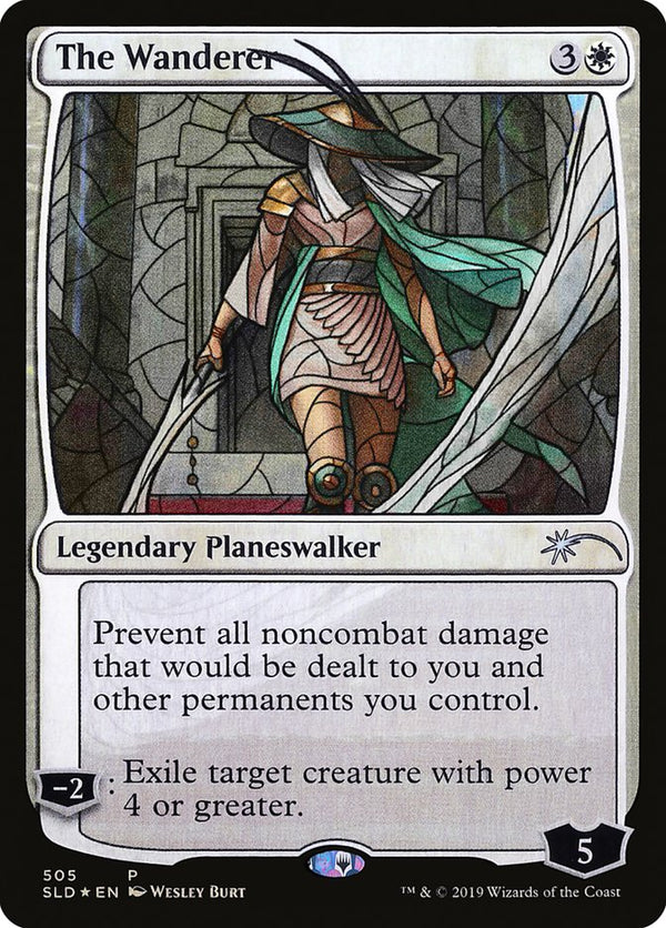 The Wanderer (Stained Glass) - Magic: The Gathering