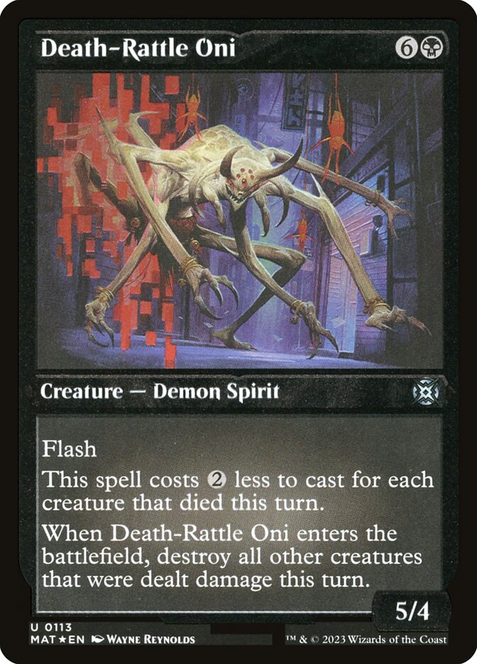 Death-Rattle Oni (Foil Etched)