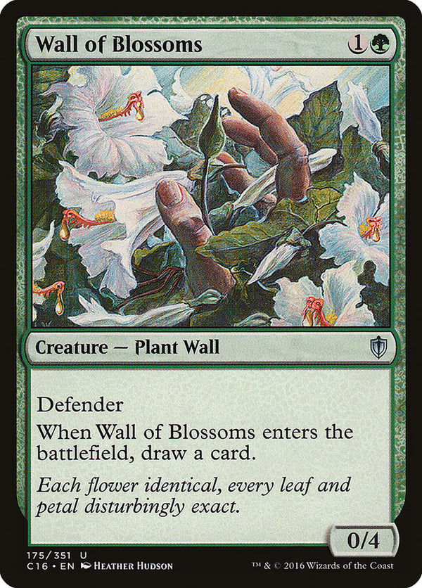 Wall of Blossoms - Magic: The Gathering