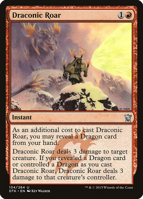 Draconic Roar - Magic: The Gathering