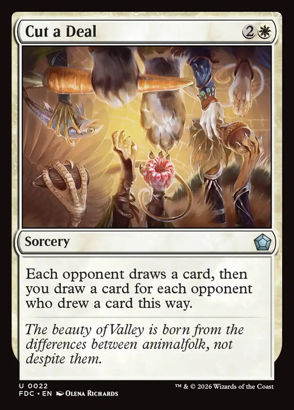 Cut a Deal (FDC 22) - Magic: The Gathering