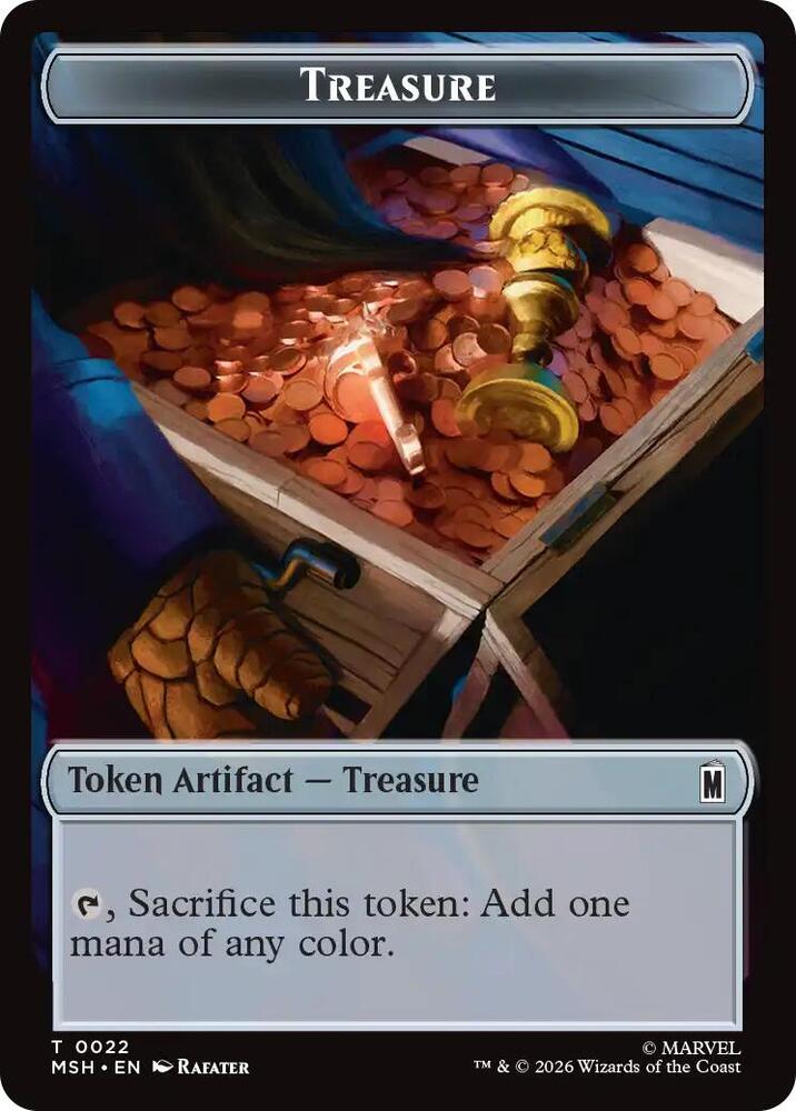 Treasure (0022) // Bird (0005) Double-Sided Token