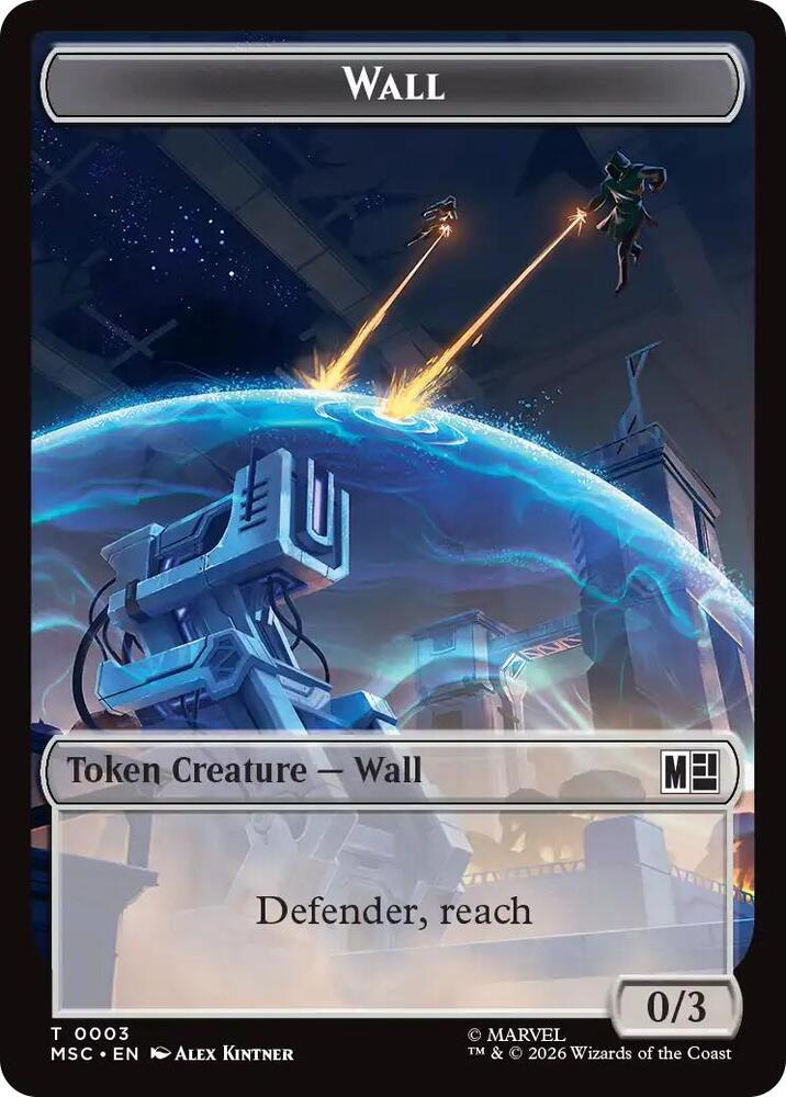 Wall (0003) // Merfolk (0006) Double-Sided Token