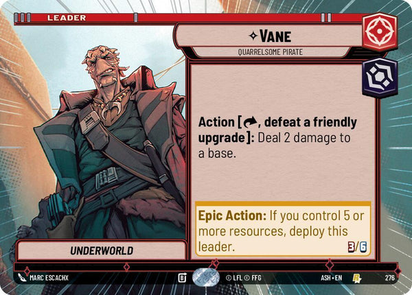 Vane - Quarrelsome Pirate (Hyperspace) - Star Wars Unlimited