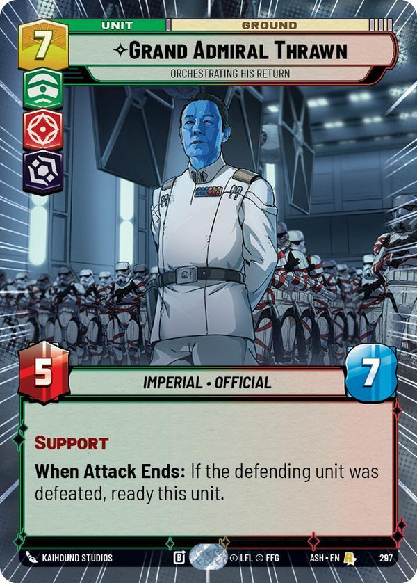 Grand Admiral Thrawn - Orchestrating His Return (Hyperspace) (ASH 297) - Star Wars Unlimited