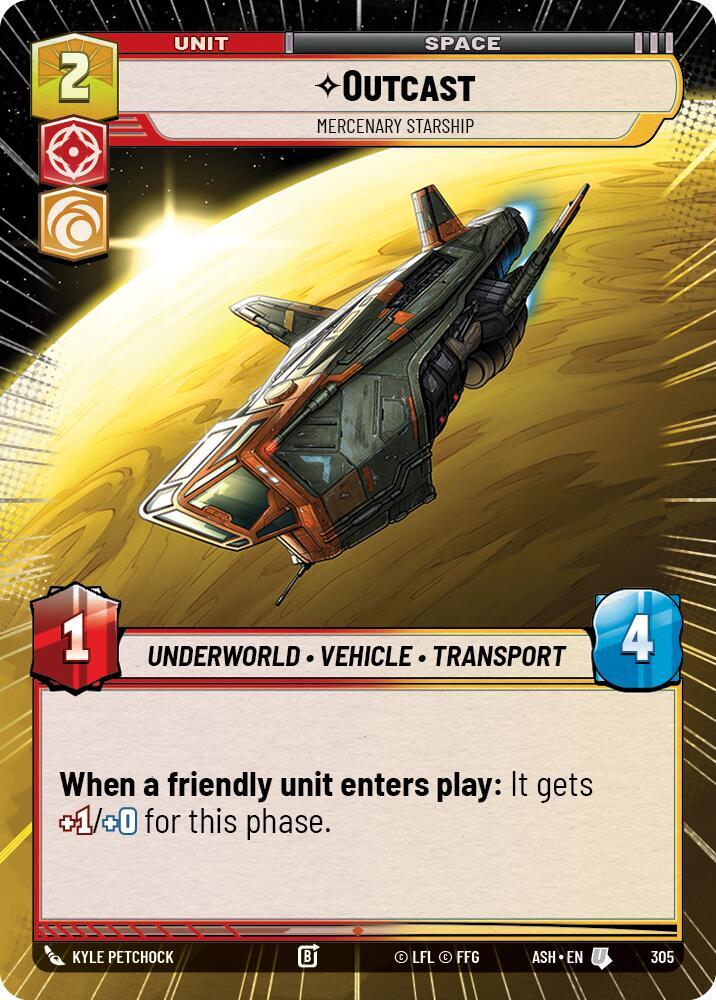 Outcast - Mercenary Starship (Hyperspace)