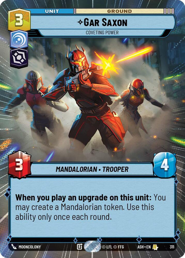 Gar Saxon - Coveting Power (Hyperspace) (ASH 311) - Star Wars Unlimited