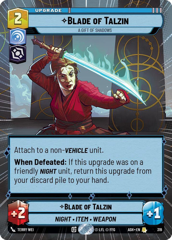 Blade of Talzin - A Gift of Shadows (Hyperspace) - Star Wars Unlimited