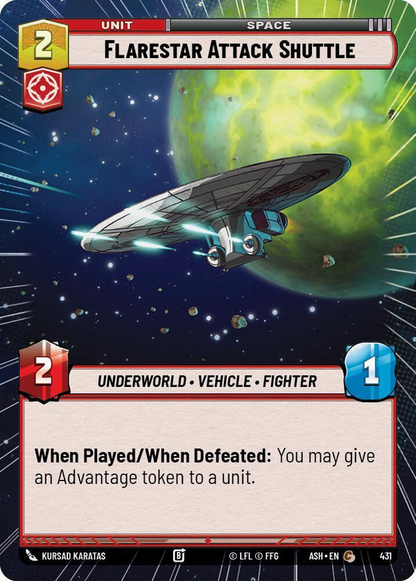 Flarestar Attack Shuttle (Hyperspace) - Star Wars Unlimited