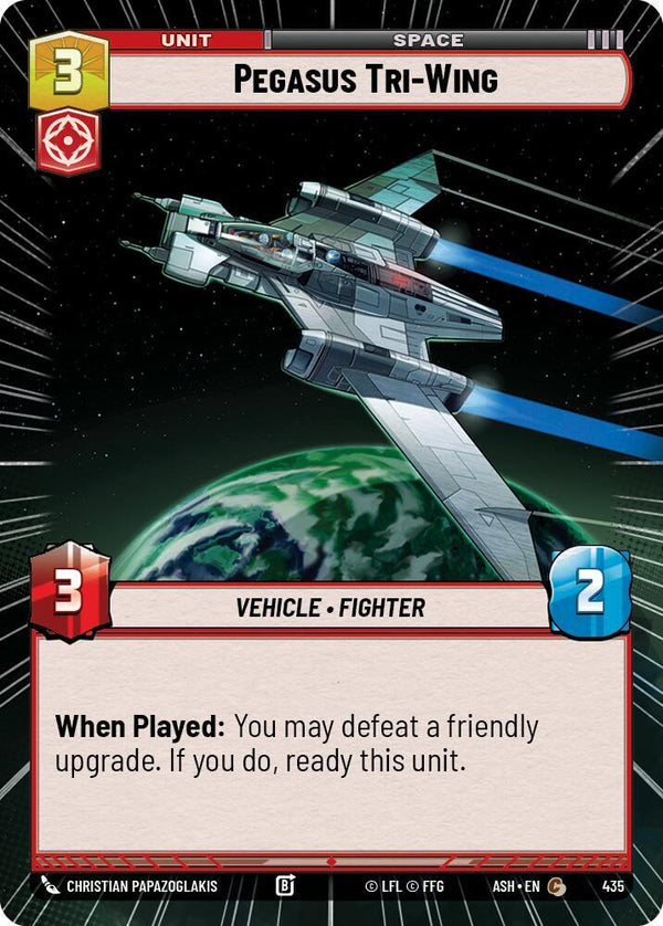 Pegasus Tri-Wing (Hyperspace) - Star Wars Unlimited