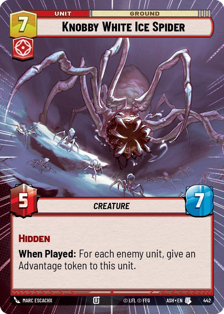 Knobby White Ice Spider (Hyperspace)