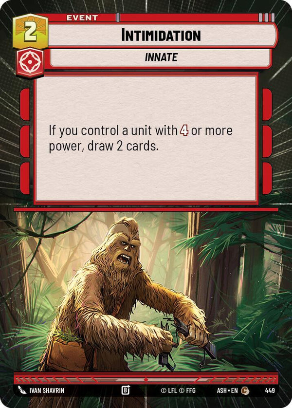 Intimidation (Hyperspace) - Star Wars Unlimited