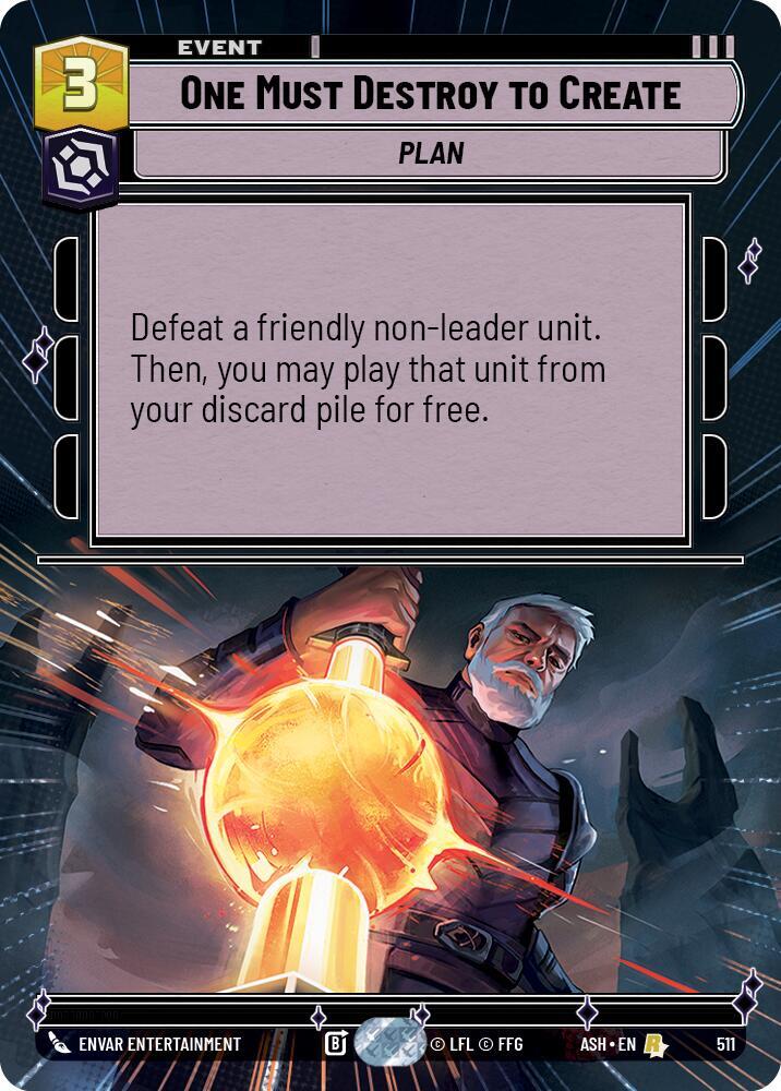 One Must Destroy to Create (Hyperspace)