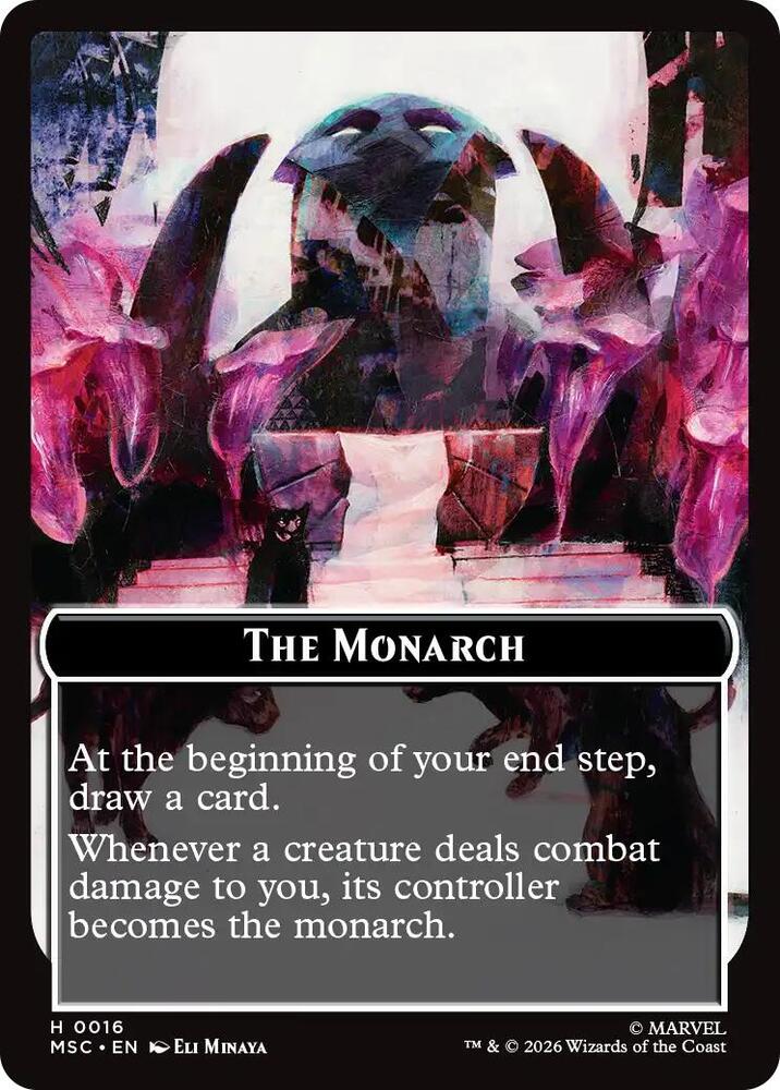The Monarch (0016) // Vibranium (0031) Double-Sided Token (Surge Foil)