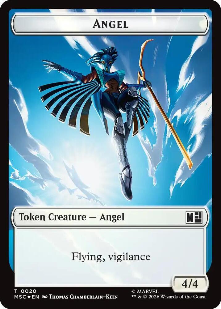 Angel (0020) // Vibranium (0031) Double-Sided Token (Surge Foil)