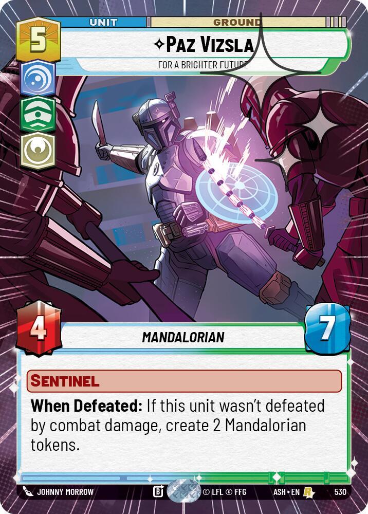 Paz Vizsla - For a Brighter Future (Hyperspace Foil)
