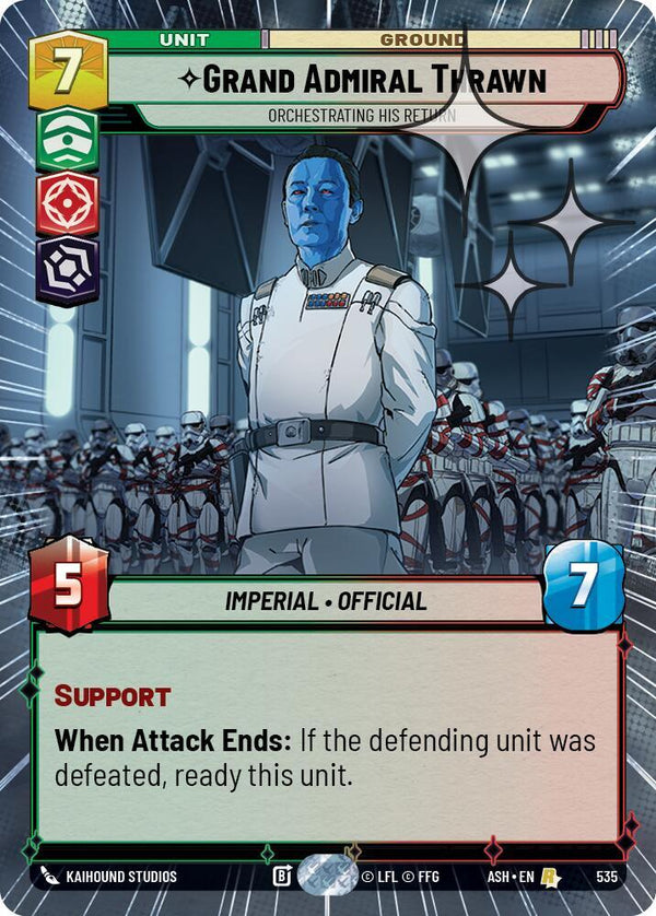 Grand Admiral Thrawn - Orchestrating His Return (Hyperspace Foil) - Star Wars Unlimited