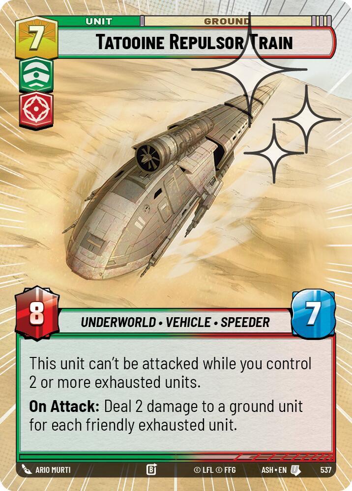 Tatooine Repulsor Train (Hyperspace Foil)