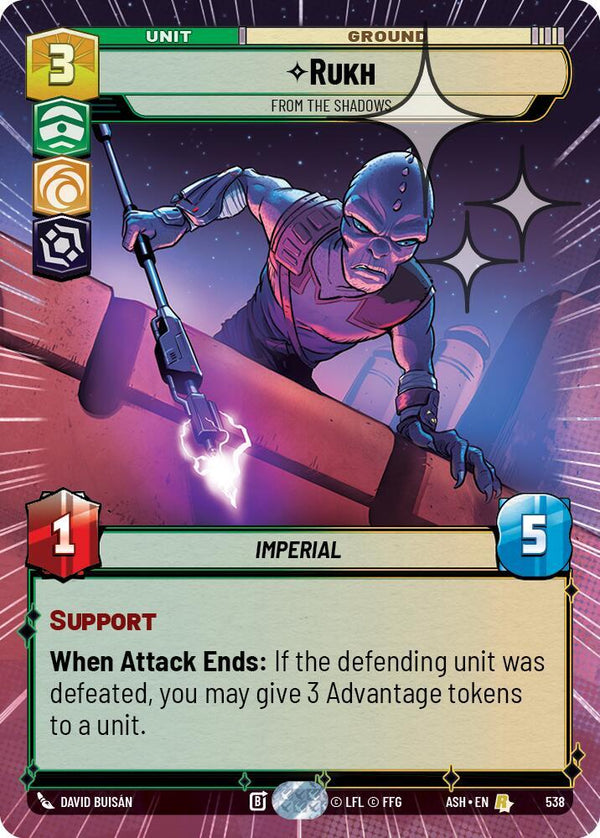 Rukh - From the Shadows (Hyperspace Foil) - Star Wars Unlimited