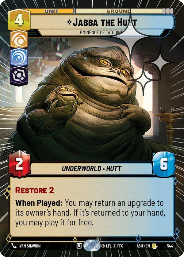 Jabba the Hutt - Eminence of Tatooine (Hyperspace Foil) - Star Wars Unlimited