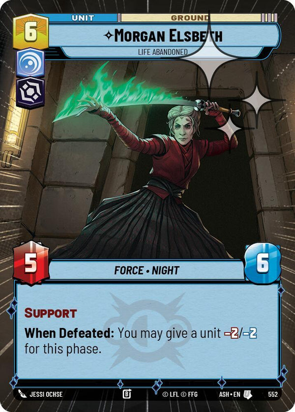Morgan Elsbeth - Life Abandoned (Hyperspace Foil) - Star Wars Unlimited