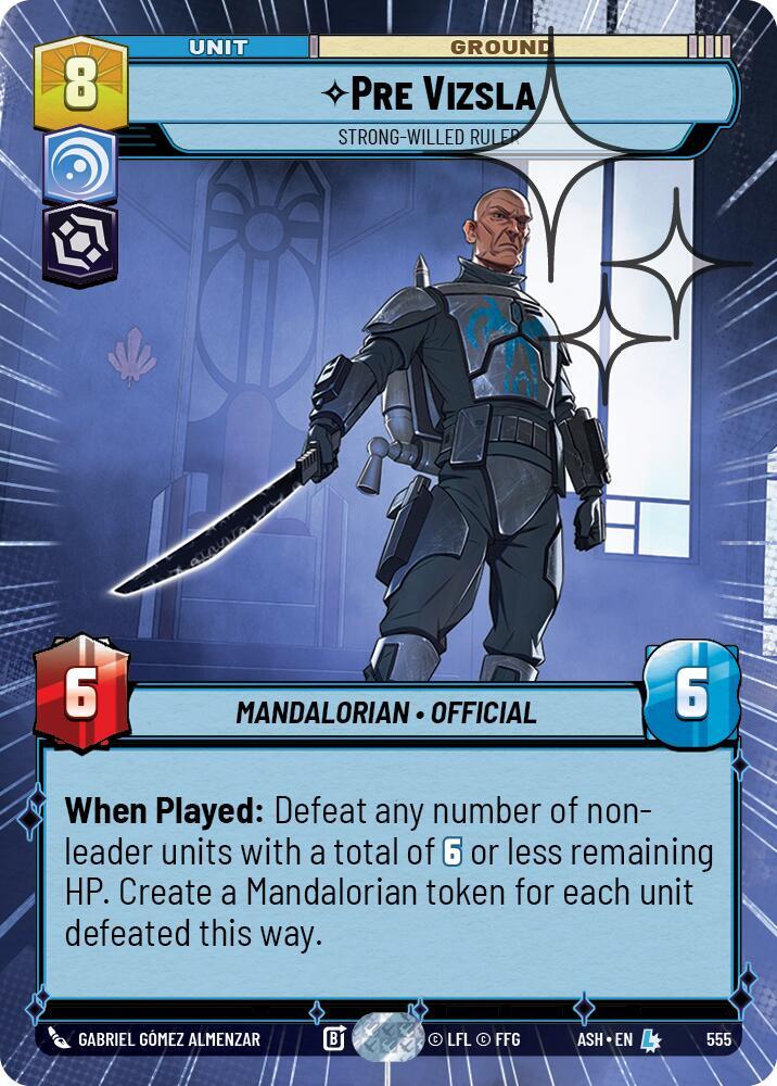 Pre Vizsla - Strong-Willed Ruler (Hyperspace Foil)