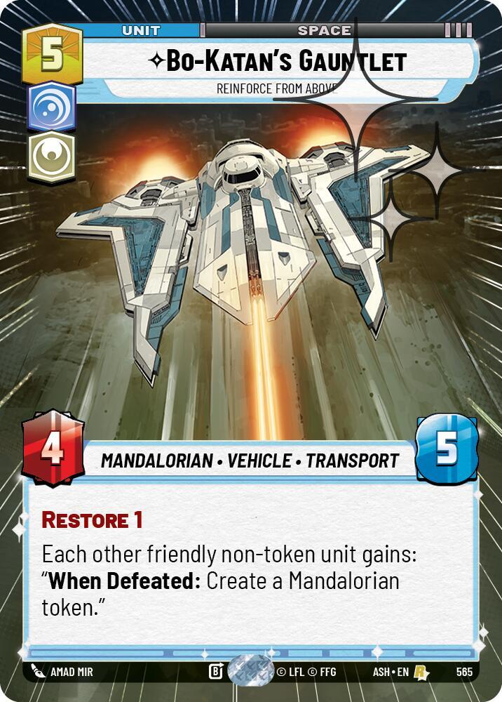 Bo-Katan's Gauntlet - Reinforce from Above (Hyperspace Foil)