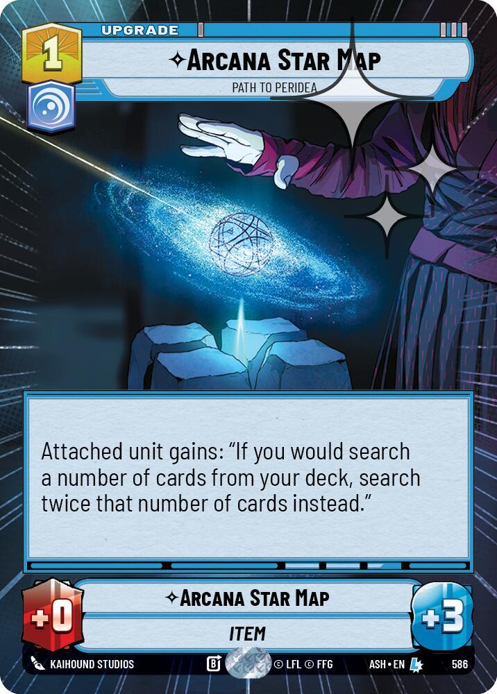 Arcana Star Map - Path to Peridea (Hyperspace Foil)
