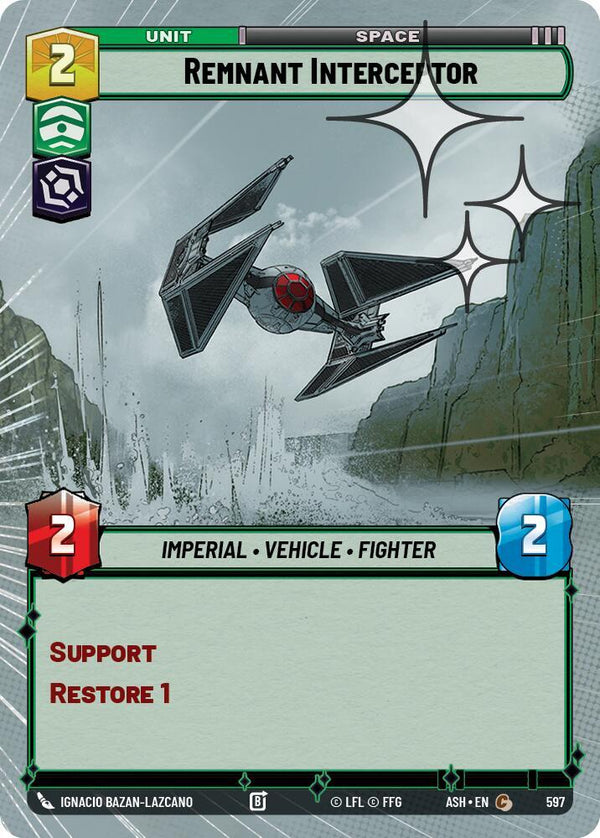Remnant Interceptor (Hyperspace Foil) - Star Wars Unlimited