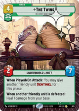The Twins - We Don't Want War (Hyperspace Foil) (ASH 629) - Star Wars Unlimited