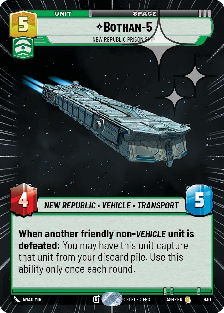 Bothan-5 - New Republic Prison Ship (Hyperspace Foil)