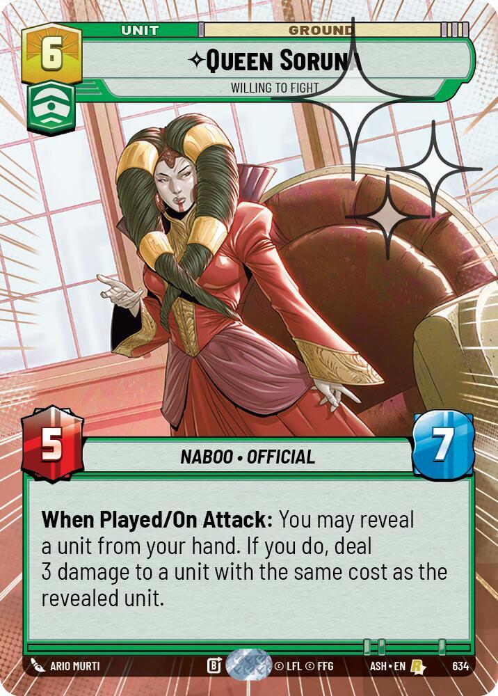 Queen Soruna - Willing to Fight (Hyperspace Foil)
