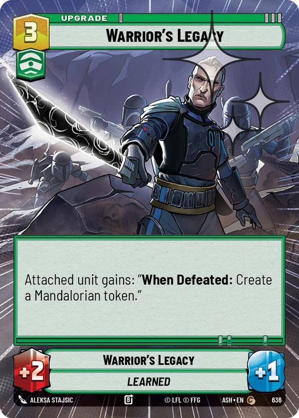 Warrior's Legacy (Hyperspace Foil) - Star Wars Unlimited