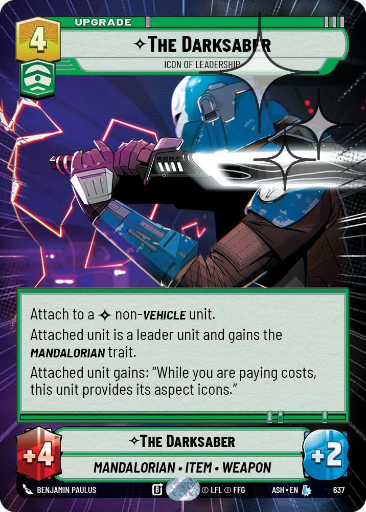 The Darksaber - Icon of Leadership (Hyperspace Foil)