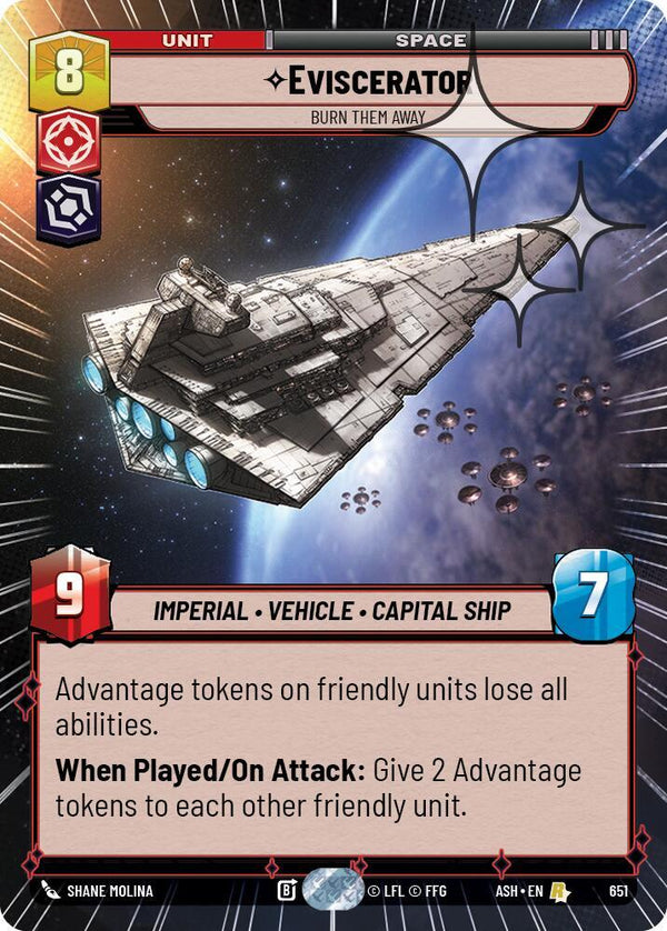 Eviscerator - Burn Them Away (Hyperspace Foil) - Star Wars Unlimited