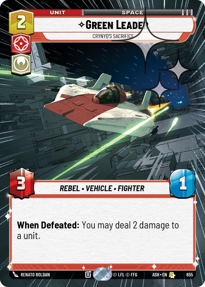 Green Leader - Crynyd's Sacrifice (Hyperspace Foil)
