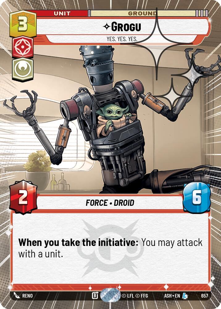Grogu - Yes. Yes. Yes. (Hyperspace Foil)