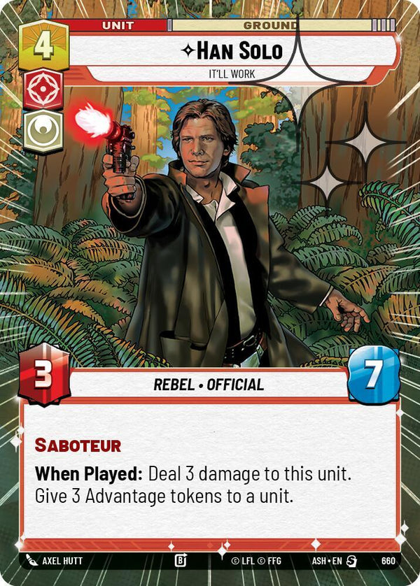 Han Solo - It'll Work (Hyperspace Foil) - Star Wars Unlimited